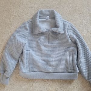 Senita Angela waffle half zip